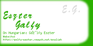 eszter galfy business card